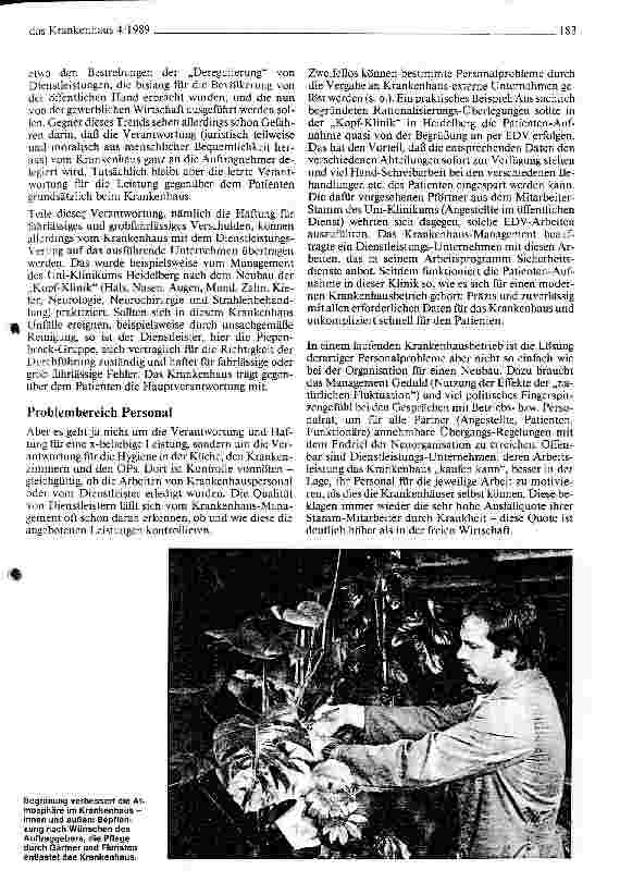 Vorschauseite 3: Dienstleistungen für Kliniken