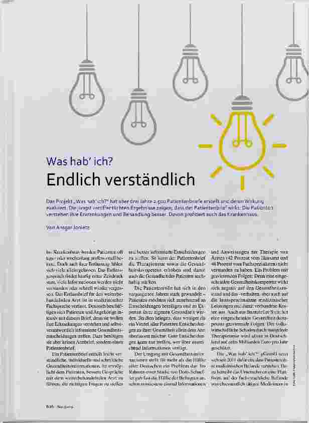 Vorschauseite 1: Was hab ich? Endlich verständlich