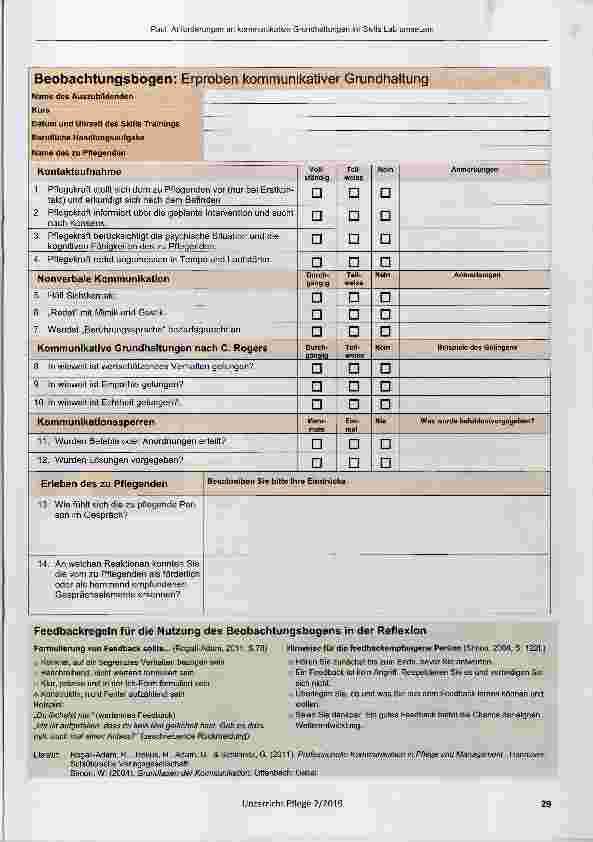 Vorschauseite 5: Anforderungen an kommunikative Grundhaltungen im Skills Lab umsetzen