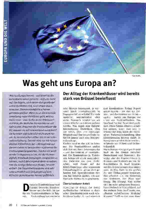 Vorschauseite 1: Was geht uns Europa an?