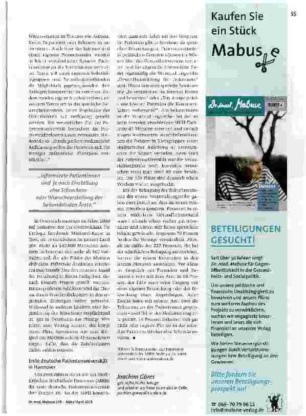 Vorschauseite 2: Studieren, um den Arzt zu verstehen