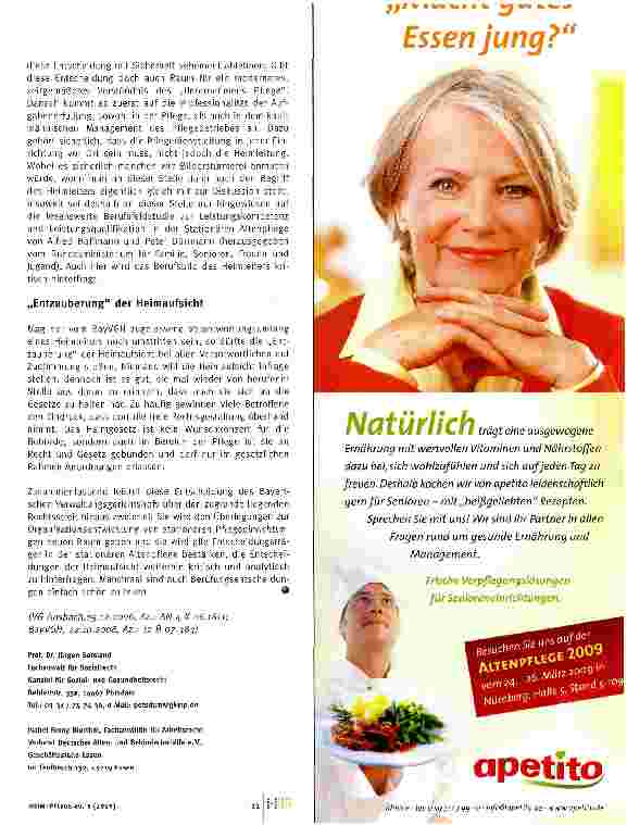 Vorschauseite 2: Nun doch möglich: Ein Heimleiter für mehrere Heime
