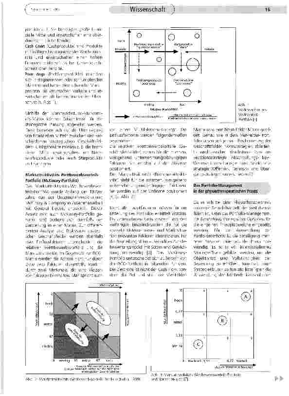 Vorschauseite 2: Anwendbarkeit der Portfolio-Analyse in der physiotherapeutischen Praxis