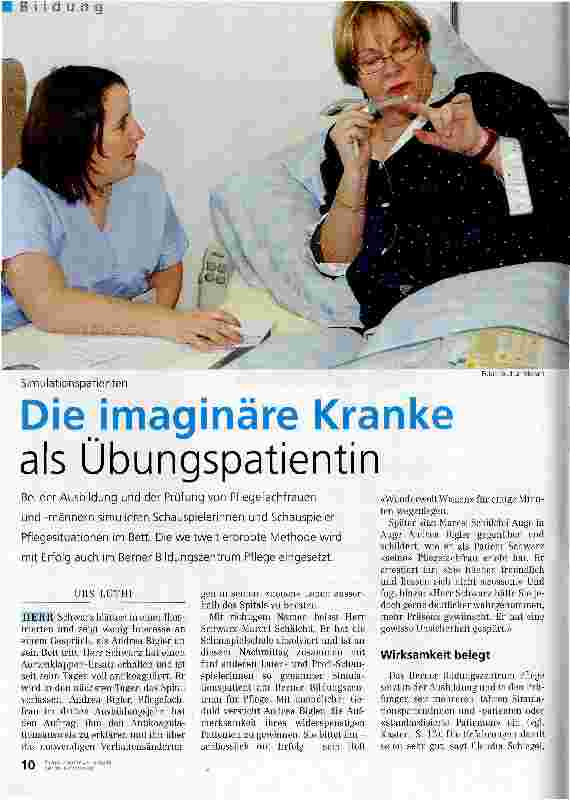 Vorschauseite 1: Die imaginäre Kranke als Übungspatientin