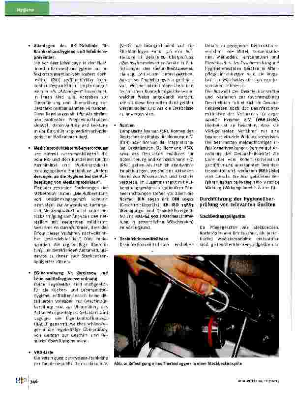 Vorschauseite 3: Grundlagen zur Hygieneüberprüfung von Geräten