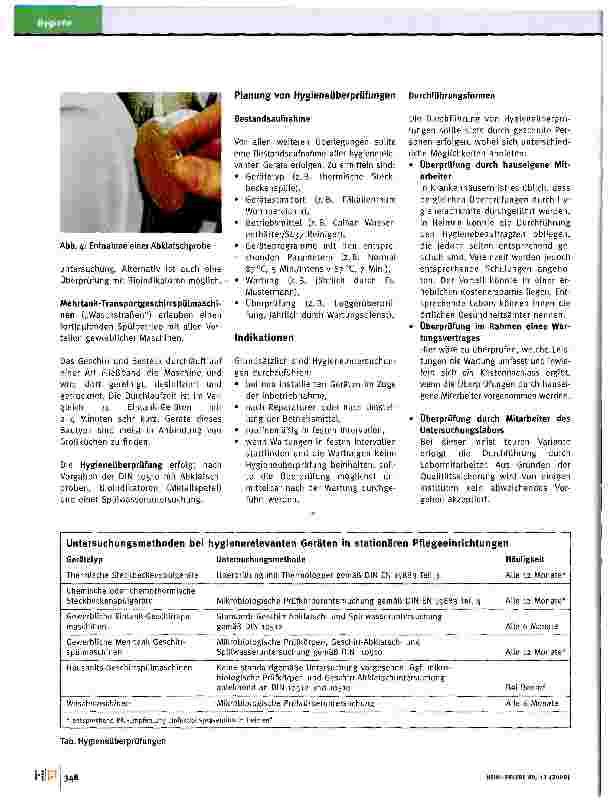 Vorschauseite 5: Grundlagen zur Hygieneüberprüfung von Geräten