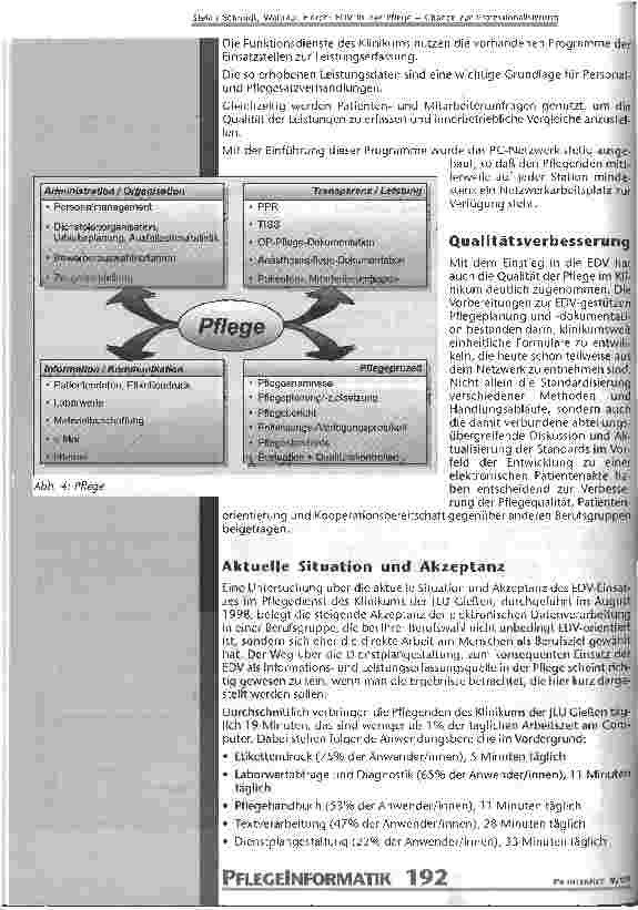 Vorschauseite 4: EDV in der Pflege - Chance zur Professionalität und Qualitätsverbesserung