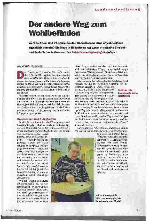 Vorschauseite 1: Der andere Weg zum Wohlbefinden