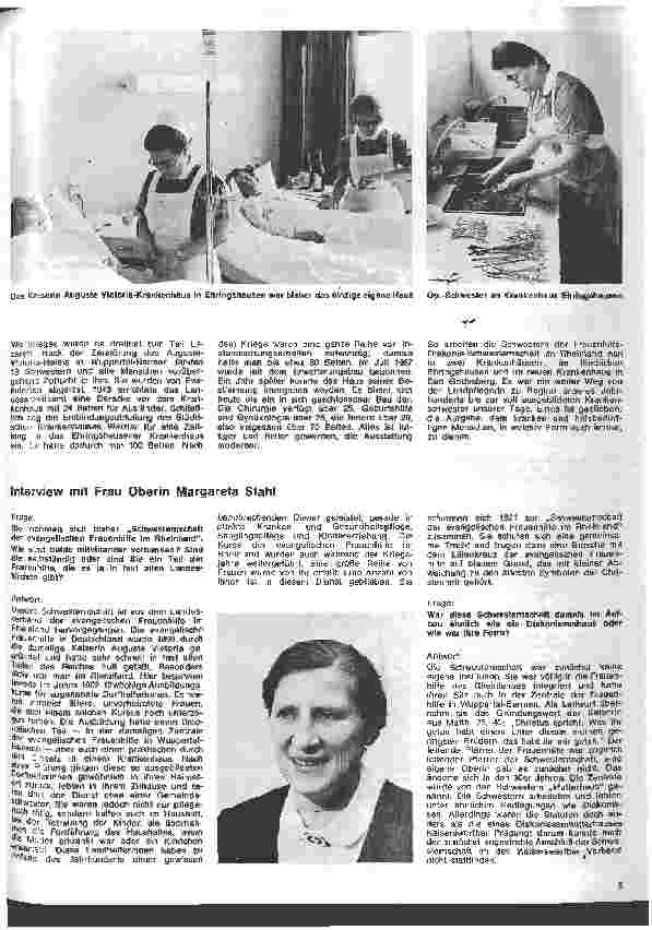 Vorschauseite 4: Die Frauenhilfs-Diakonie-Schwesternschaft im Rheinland e.V.