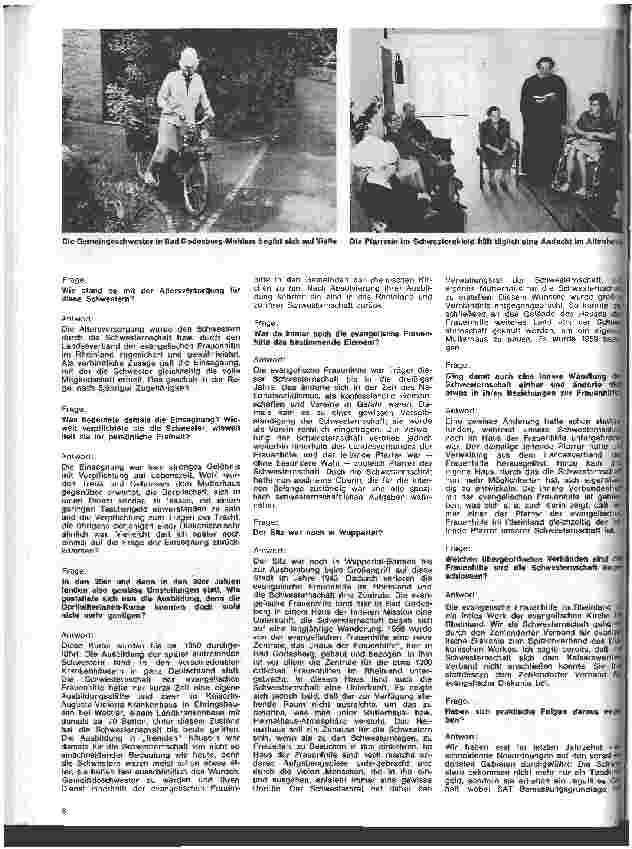Vorschauseite 5: Die Frauenhilfs-Diakonie-Schwesternschaft im Rheinland e.V.