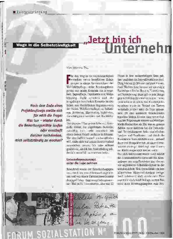 Vorschauseite 1: Jetzt bin ich Unternehmerin