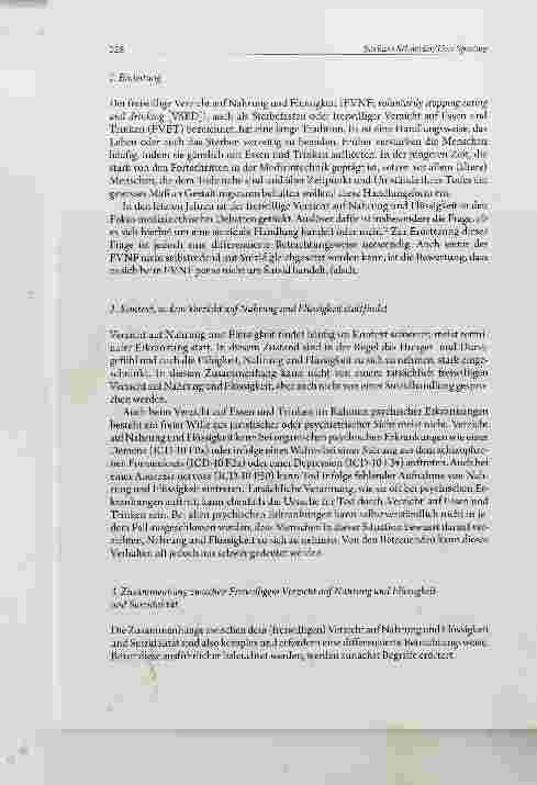 Vorschauseite 2: Der Freiwillige Verzicht auf Nahrung und Flüssigkeit (FVNF) aus Sicht der Suizidologie