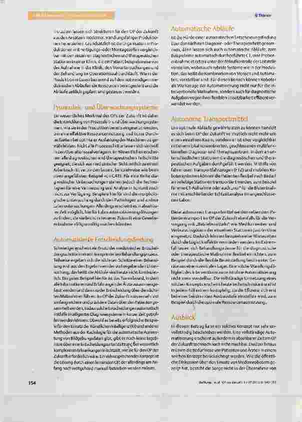 Vorschauseite 6: OP der Zukunft