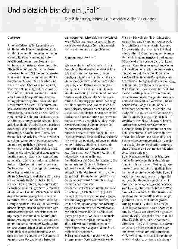 Vorschauseite 1: Und plötzlich bist du ein „Fall