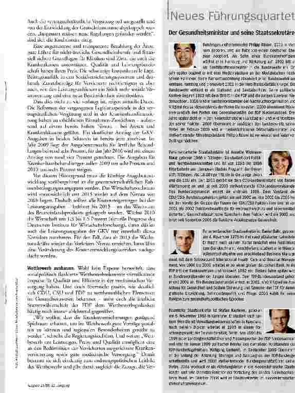 Vorschauseite 4: Neues Muster für die Gesundheit?
