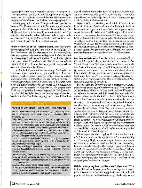 Vorschauseite 5: Neues Muster für die Gesundheit?