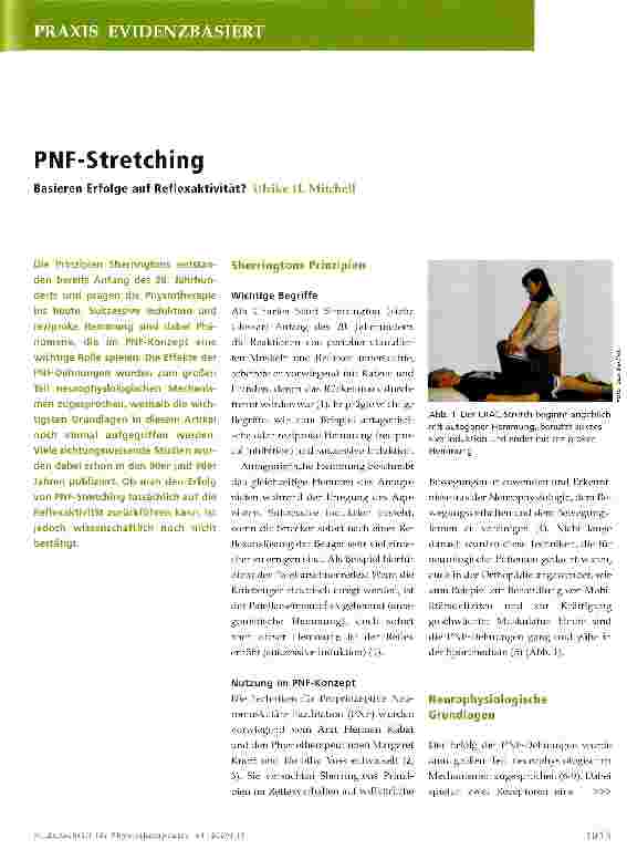 Vorschauseite 1: PNF-Stretching
