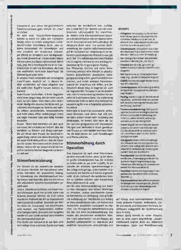Vorschauseite 2: Stimmfeminisierung