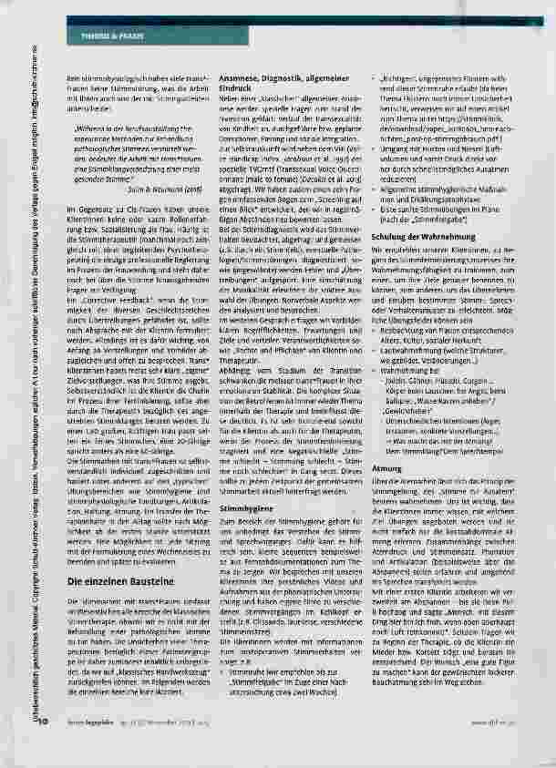 Vorschauseite 5: Stimmfeminisierung