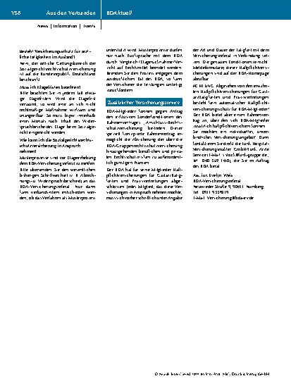 Vorschauseite 4: Berufsrechtsschutzversicherung für BDA-Mitglieder