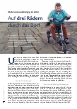 Vorschauseite 1: Mobil und unabhängig im Alter. Auf drei Rädern durch das Dorf.