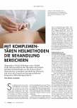Vorschauseite 1: Mit komplementären Heilmethoden die Behandlung bereichern.