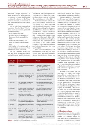 Vorschauseite 6: Der kritisch kranke ältere Patient in der Notaufnahme: Ein Plädoyer für kluge und achtsame Medizin im Alter