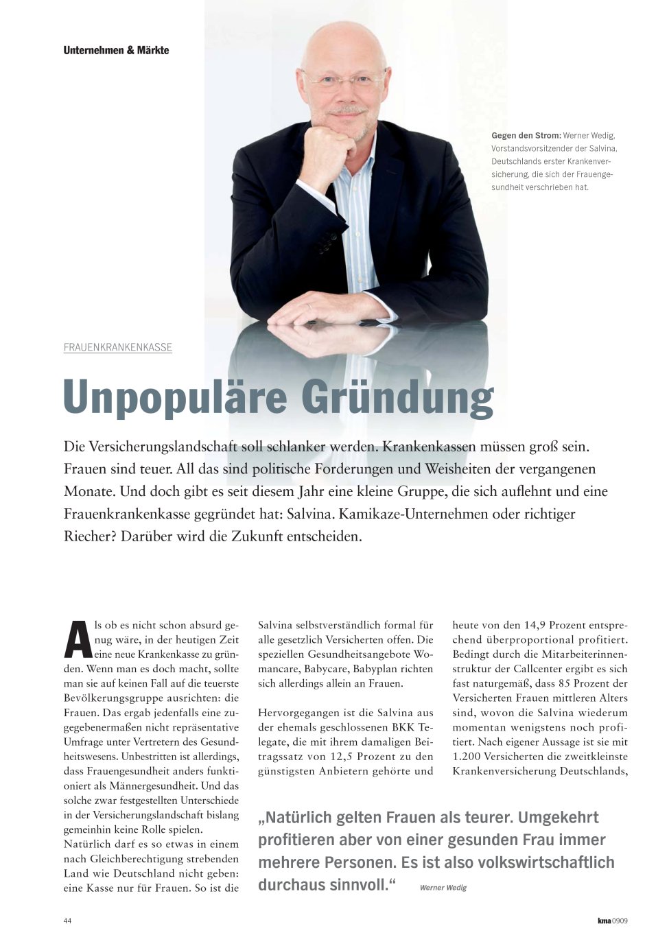 Vorschauseite 1: Unpopuläre Gründung
