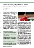 Vorschauseite 1: Gute Demenzpflege ist wie... Jazz?