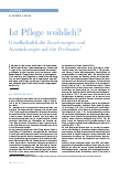Vorschauseite 1: Ist Pflege weiblich? Gesellschaftliche Zuordnungen und Auswirkungen auf die Profession.