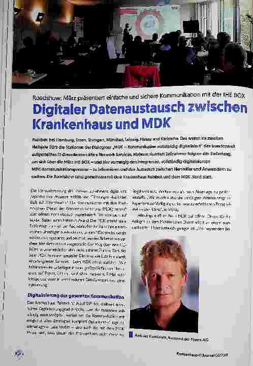 Vorschauseite 1: Digitaler Datenaustausch zwischen Krankenhaus und MDK