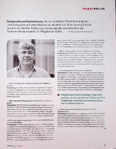 Vorschauseite 2: Wie steht es um die Digitalisierung in der Pflege?