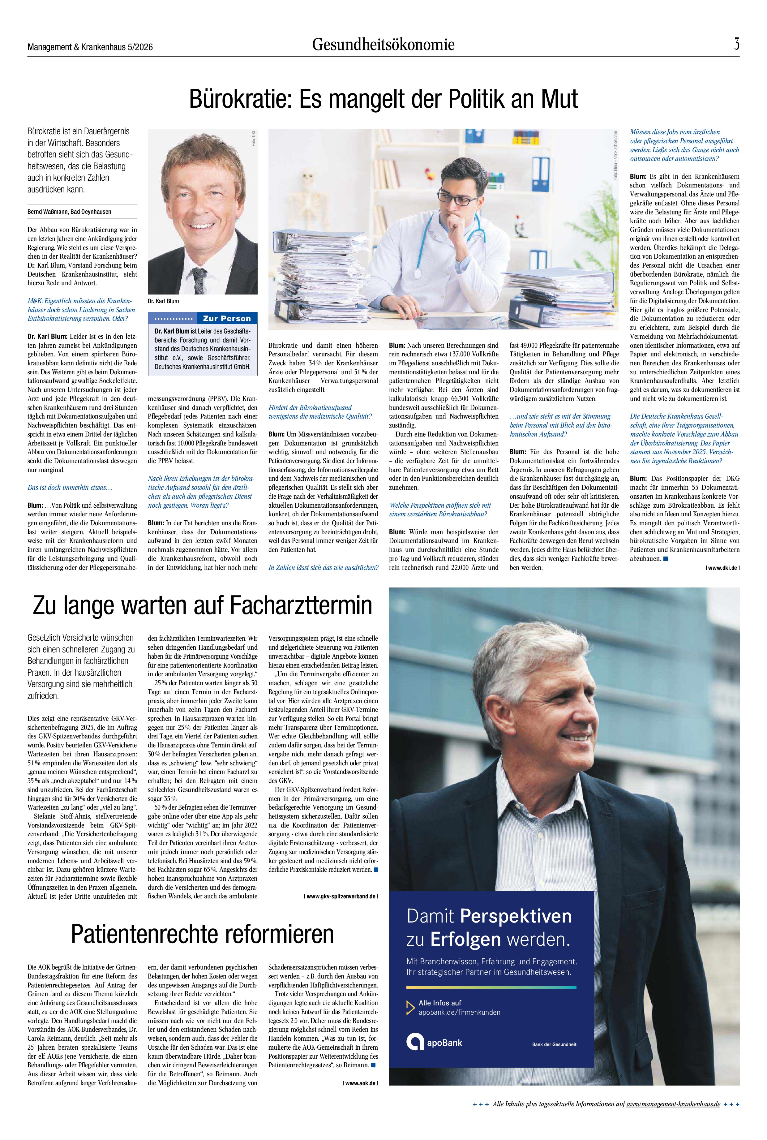 Vorschauseite 2: Gesundheitspolitik