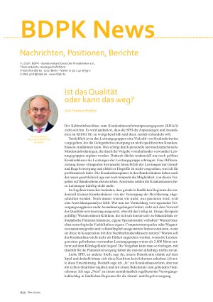 Vorschauseite 1: Nachrichten, Positionen, Berichte