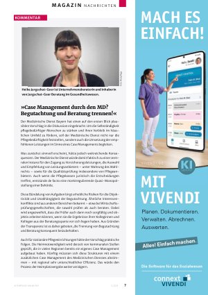 Vorschauseite 2: Neues Pflegegesetz