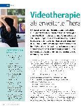 Vorschauseite 1: Videotherapie als erweiterte Therapiemöglichkeit