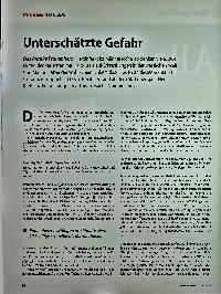 Vorschauseite 1: Unterschätzte Gefahr