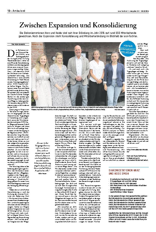 Vorschauseite 1: Zwischen Expansion und Konsolidierung
