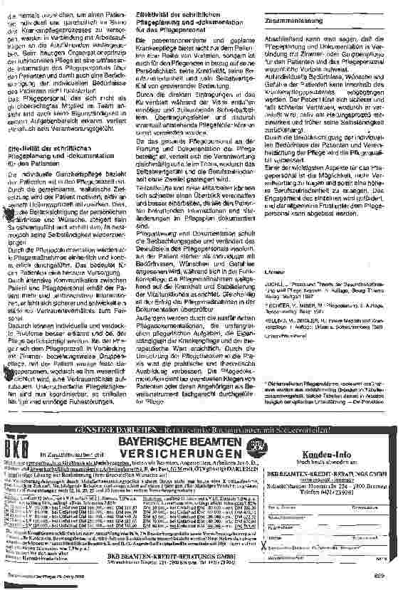Vorschauseite 6: Braun-Preis für Krankenpflegeschulen 1989 - Thema: Der Pflegeprozeß und seine praktische Anwendung