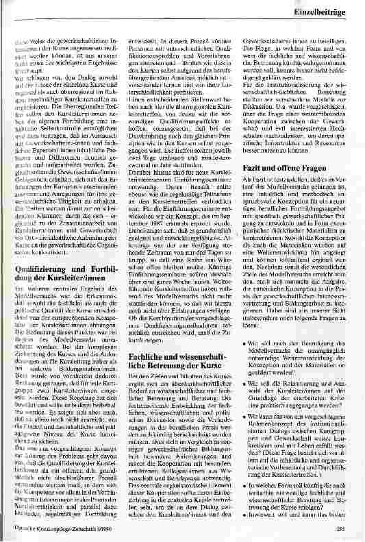Vorschauseite 3: Kooperation und Patientenorientierung Zusammenfassung des Abschlußberichtes zum Modellversuch Qualifikation