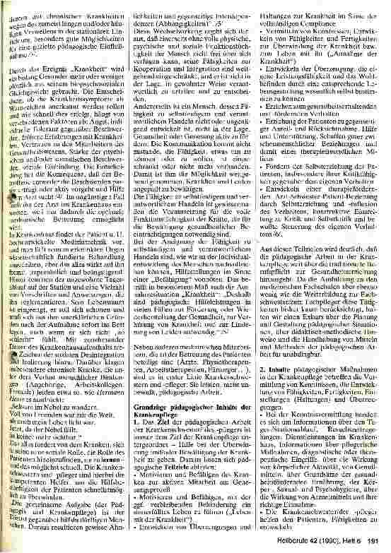 Vorschauseite 2: Die Krankenschwester/ der Krankenpfleger - auch Lehrer und Erzieher