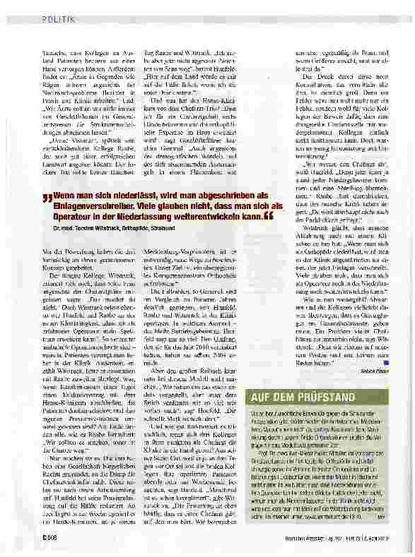 Vorschauseite 2: Die Drei auf der Chefarztstelle