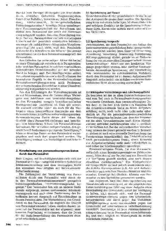 Vorschauseite 3: Datenschutz und Personalnebenaktenführung beim Personalrat