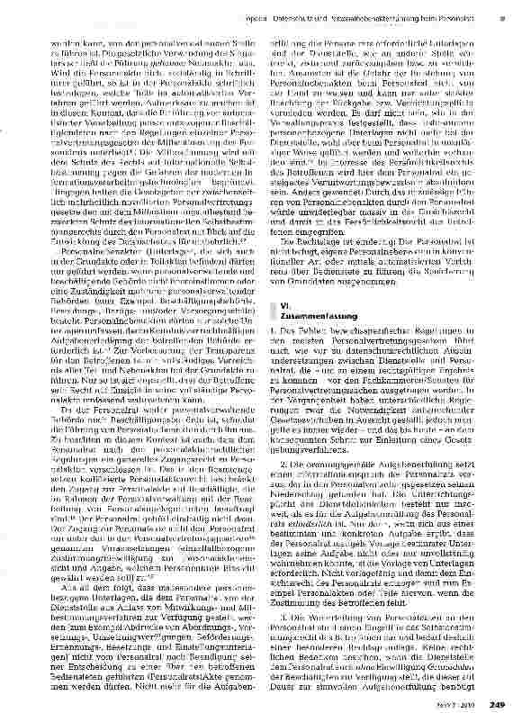 Vorschauseite 6: Datenschutz und Personalnebenaktenführung beim Personalrat