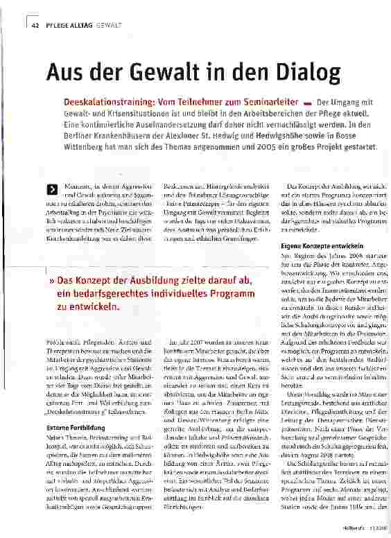 Vorschauseite 1: Aus der Gewalt in den Dialog