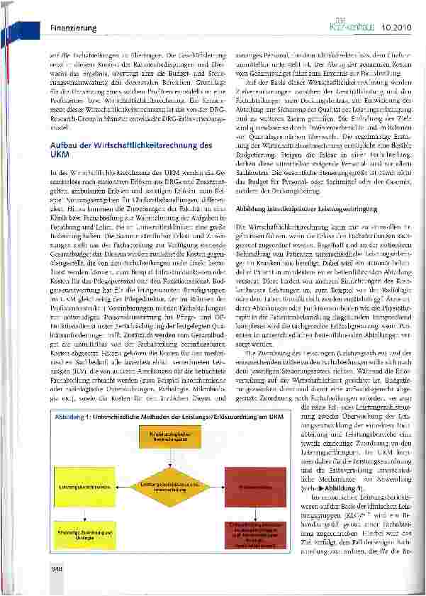 Vorschauseite 3: Erlösverteilung unter DRG-Bedingun-gen am Universitätsklinikum Münster