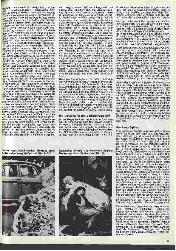 Vorschauseite 4: Die Schwester in der Psychiatrie 25. Folge: Selbstmord und Selbstmordverhütung