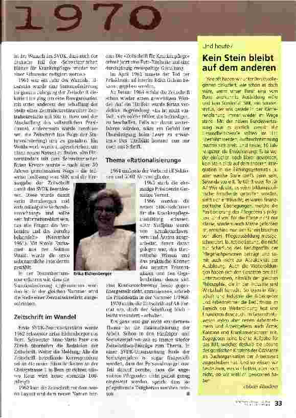 Vorschauseite 2: Der Pflegeverband verabschiedet sich vom SRK