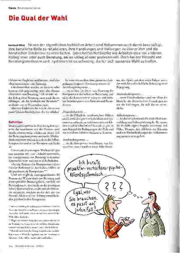 Vorschauseite 1: Die Qual der Wahl
