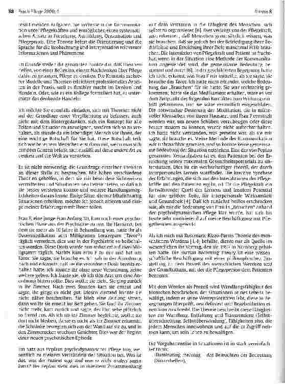 Vorschauseite 3: Erfahrungen mit der Anwendung von Pflegetheorien